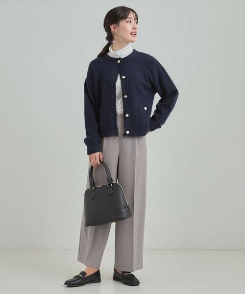 SHOO・LA・RUE / シューラルー カーディガン・ボレロ | 【洗濯機可/S-LL】きちんと感が魅力 ジャケットライクカーディガン | 詳細11