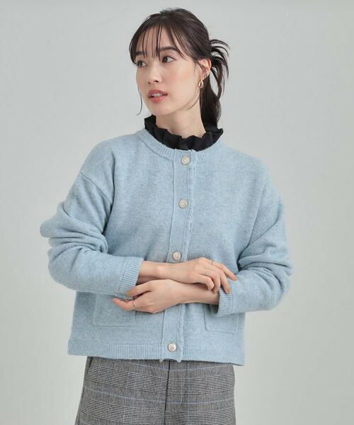 SHOO・LA・RUE / シューラルー カーディガン・ボレロ | 【洗濯機可/S-LL】きちんと感が魅力 ジャケットライクカーディガン | 詳細5