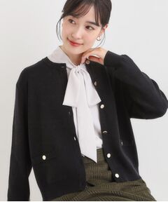 SHOO・LA・RUE / シューラルー カーディガン・ボレロ | 【セットアップ可/洗濯機可】もちもちタッチが心地よい クルーネックカーディガン