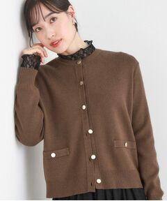 SHOO・LA・RUE / シューラルー カーディガン・ボレロ | 【セットアップ可/洗濯機可】もちもちタッチが心地よい クルーネックカーディガン