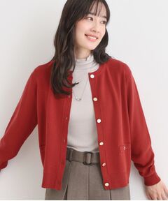 SHOO・LA・RUE / シューラルー カーディガン・ボレロ | 【セットアップ可/洗濯機可】もちもちタッチが心地よい クルーネックカーディガン