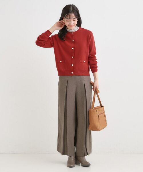 SHOO・LA・RUE / シューラルー カーディガン・ボレロ | 【セットアップ可/洗濯機可】もちもちタッチが心地よい クルーネックカーディガン | 詳細11