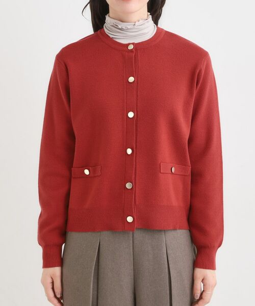 SHOO・LA・RUE / シューラルー カーディガン・ボレロ | 【セットアップ可/洗濯機可】もちもちタッチが心地よい クルーネックカーディガン | 詳細13