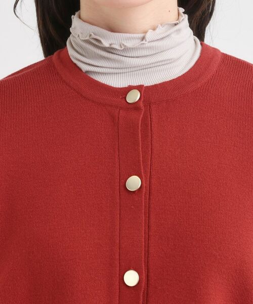 SHOO・LA・RUE / シューラルー カーディガン・ボレロ | 【セットアップ可/洗濯機可】もちもちタッチが心地よい クルーネックカーディガン | 詳細16