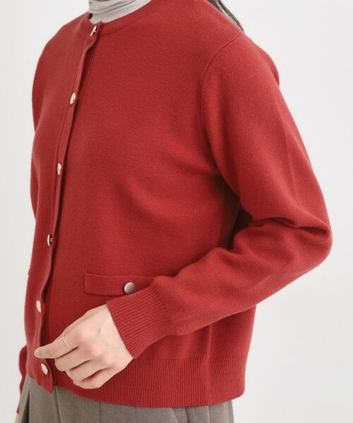 SHOO・LA・RUE / シューラルー カーディガン・ボレロ | 【セットアップ可/洗濯機可】もちもちタッチが心地よい クルーネックカーディガン | 詳細17