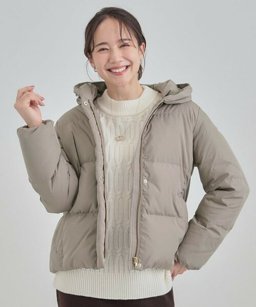 SHOO・LA・RUE / シューラルー ダウンジャケット・ベスト | 【撥水/洗える】ショートフーディーダウン | 詳細9