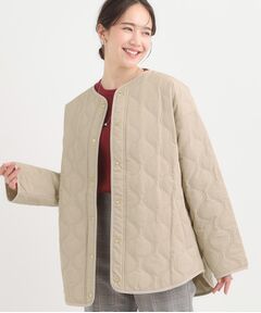 SHOO・LA・RUE / シューラルー レザーブルゾン・ジャケット | 【洗濯機可/撥水/S-LL】大人のための キルトオーバーブルゾン