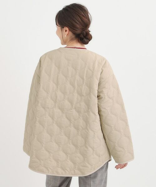 SHOO・LA・RUE / シューラルー レザーブルゾン・ジャケット | 【洗濯機可/撥水/S-LL】大人のための キルトオーバーブルゾン | 詳細10