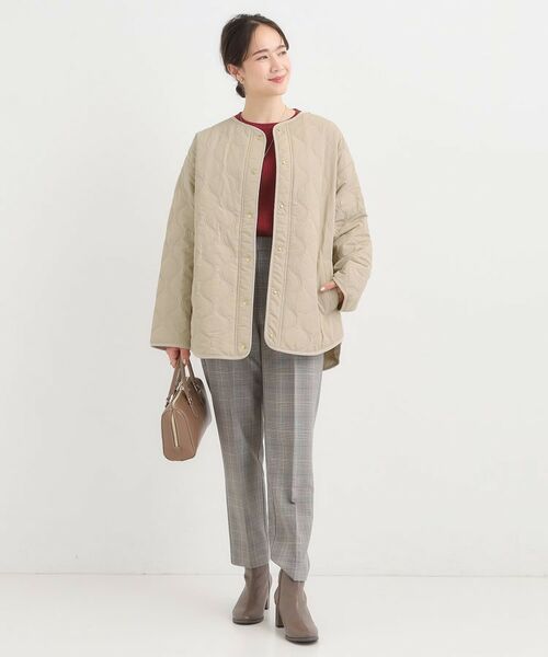 SHOO・LA・RUE / シューラルー レザーブルゾン・ジャケット | 【洗濯機可/撥水/S-LL】大人のための キルトオーバーブルゾン | 詳細11