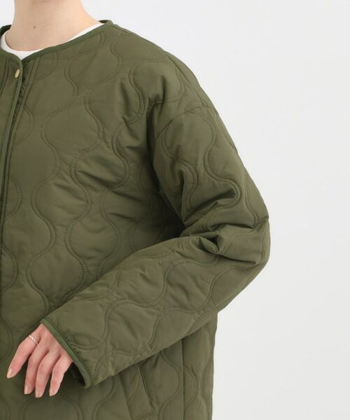 SHOO・LA・RUE / シューラルー レザーブルゾン・ジャケット | 【洗濯機可/撥水/S-LL】大人のための キルトオーバーブルゾン | 詳細17