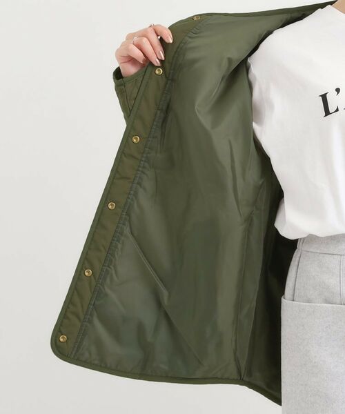 SHOO・LA・RUE / シューラルー レザーブルゾン・ジャケット | 【洗濯機可/撥水/S-LL】大人のための キルトオーバーブルゾン | 詳細20