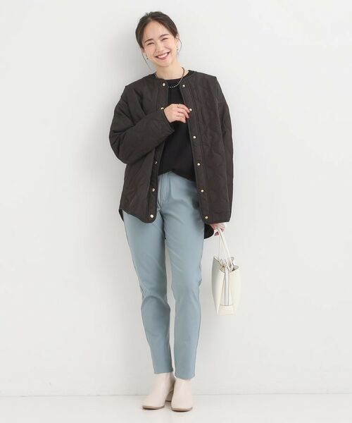 SHOO・LA・RUE / シューラルー レザーブルゾン・ジャケット | 【洗濯機可/撥水/S-LL】大人のための キルトオーバーブルゾン | 詳細3