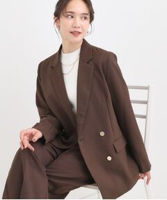 SHOO・LA・RUE / シューラルー テーラードジャケット | 【洗える/S-LL/セットアップ可】カジュアルからきれいめまで ダブルジャケット