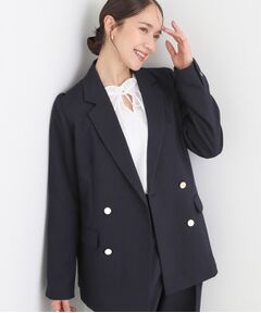 SHOO・LA・RUE / シューラルー テーラードジャケット | 【洗える/S-LL/セットアップ可】カジュアルからきれいめまで ダブルジャケット