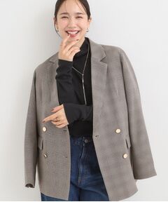 SHOO・LA・RUE / シューラルー テーラードジャケット | 【洗える/S-LL/セットアップ可】カジュアルからきれいめまで ダブルジャケット