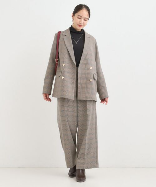 SHOO・LA・RUE / シューラルー テーラードジャケット | 【洗える/S-LL/セットアップ可】カジュアルからきれいめまで ダブルジャケット | 詳細11