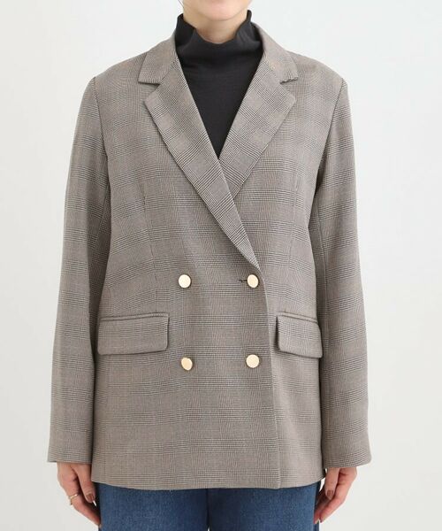 SHOO・LA・RUE / シューラルー テーラードジャケット | 【洗える/S-LL/セットアップ可】カジュアルからきれいめまで ダブルジャケット | 詳細13