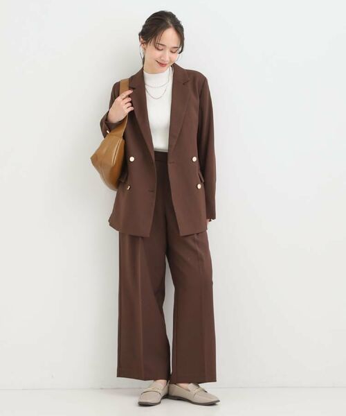 SHOO・LA・RUE / シューラルー テーラードジャケット | 【洗える/S-LL/セットアップ可】カジュアルからきれいめまで ダブルジャケット | 詳細22