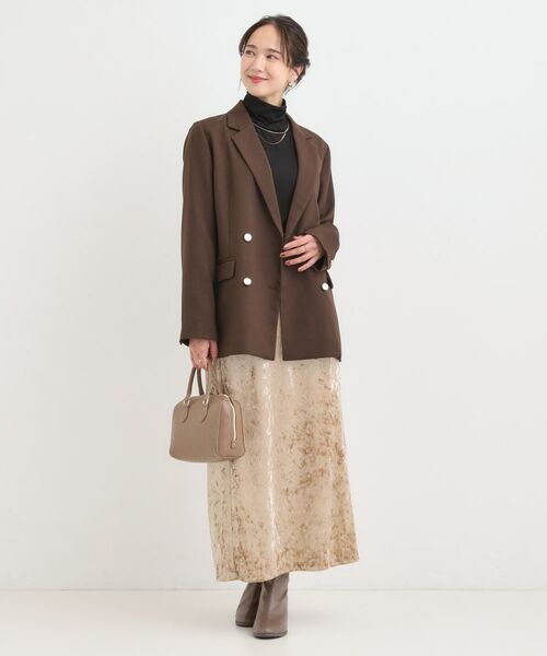 SHOO・LA・RUE / シューラルー テーラードジャケット | 【洗える/S-LL/セットアップ可】カジュアルからきれいめまで ダブルジャケット | 詳細3