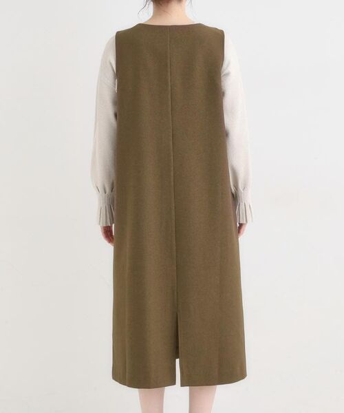 SHOO・LA・RUE / シューラルー ミニ丈・ひざ丈ワンピース | 【S-LL】ウール調スキッパージャンスカ | 詳細15