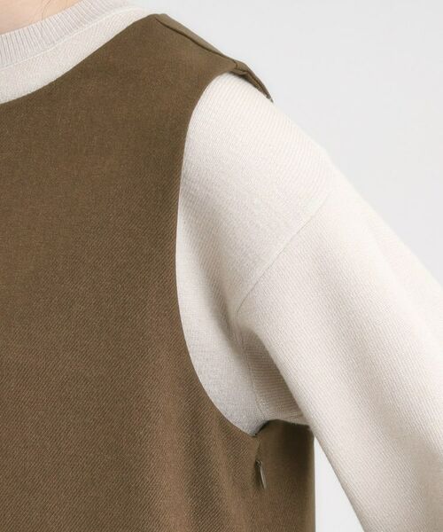 SHOO・LA・RUE / シューラルー ミニ丈・ひざ丈ワンピース | 【S-LL】ウール調スキッパージャンスカ | 詳細17