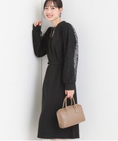 SHOO・LA・RUE / シューラルー ミニ丈・ひざ丈ワンピース | 【S-LL】お袖チュールレース切り替えワンピース