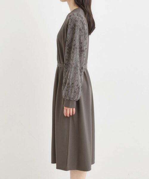 SHOO・LA・RUE / シューラルー ミニ丈・ひざ丈ワンピース | 【S-LL】お袖チュールレース切り替えワンピース | 詳細10