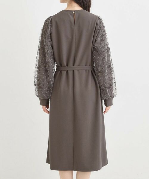 SHOO・LA・RUE / シューラルー ミニ丈・ひざ丈ワンピース | 【S-LL】お袖チュールレース切り替えワンピース | 詳細11