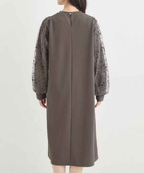 SHOO・LA・RUE / シューラルー ミニ丈・ひざ丈ワンピース | 【S-LL】お袖チュールレース切り替えワンピース | 詳細20