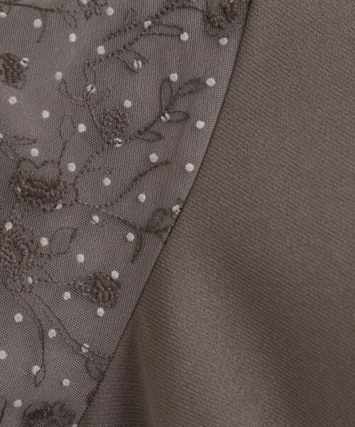 SHOO・LA・RUE / シューラルー ミニ丈・ひざ丈ワンピース | 【S-LL】お袖チュールレース切り替えワンピース | 詳細4