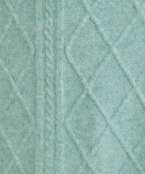 SHOO・LA・RUE / シューラルー ミニ丈・ひざ丈ワンピース | 【着丈選べる】ケーブル柄 ミックスニットワンピース | 詳細14