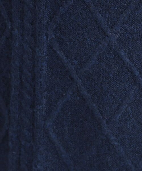 SHOO・LA・RUE / シューラルー ミニ丈・ひざ丈ワンピース | 【着丈選べる】ケーブル柄 ミックスニットワンピース | 詳細21