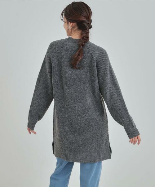 SHOO・LA・RUE / シューラルー ミニ丈・ひざ丈ワンピース | 【着丈選べる】ケーブル柄 ミックスニットワンピース | 詳細5