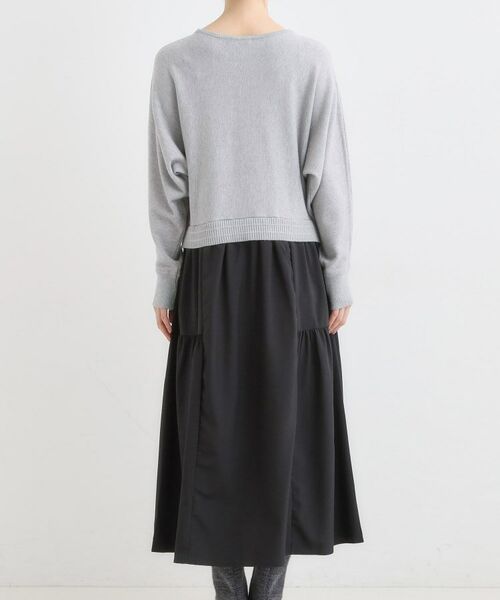 SHOO・LA・RUE / シューラルー ロング・マキシ丈ワンピース | 異素材ドッキングワンピース | 詳細10