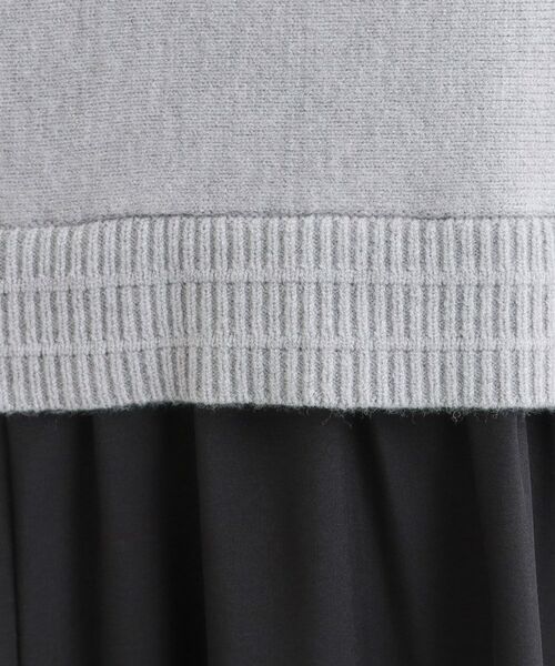 SHOO・LA・RUE / シューラルー ロング・マキシ丈ワンピース | 異素材ドッキングワンピース | 詳細3