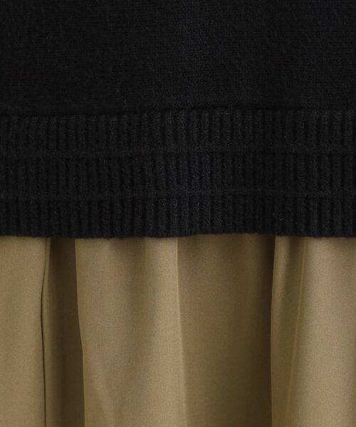 SHOO・LA・RUE / シューラルー ロング・マキシ丈ワンピース | 異素材ドッキングワンピース | 詳細7