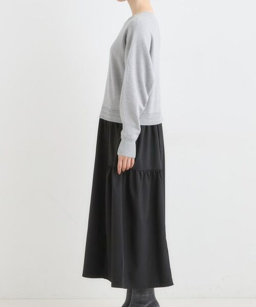 SHOO・LA・RUE / シューラルー ロング・マキシ丈ワンピース | 異素材ドッキングワンピース | 詳細9