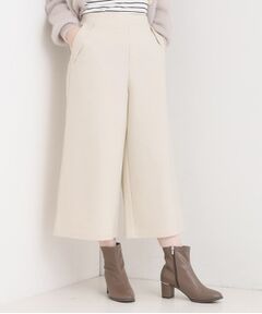 SHOO・LA・RUE / シューラルー ショート・ハーフ・半端丈パンツ | 【洗濯機可/S-LL】美脚見え あったか圧縮ニット ガウチョパンツ