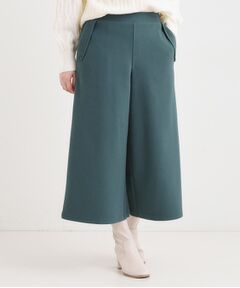 SHOO・LA・RUE / シューラルー ショート・ハーフ・半端丈パンツ | 【洗濯機可/S-LL】美脚見え あったか圧縮ニット ガウチョパンツ