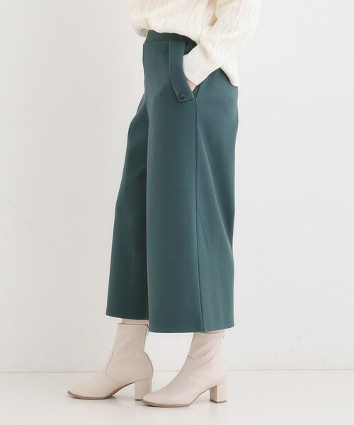 SHOO・LA・RUE / シューラルー ショート・ハーフ・半端丈パンツ | 【洗濯機可/S-LL】美脚見え あったか圧縮ニット ガウチョパンツ | 詳細14