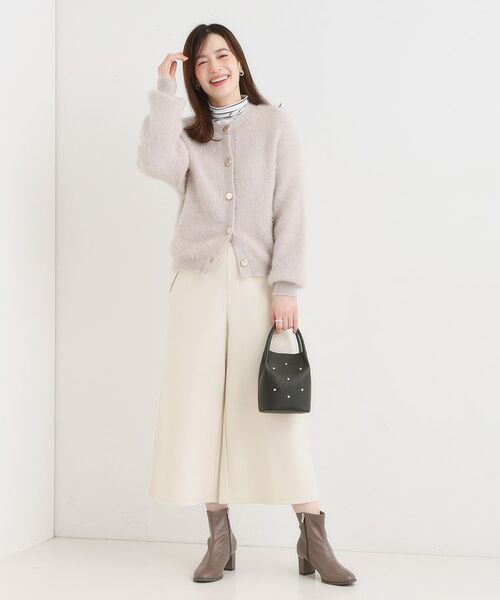 SHOO・LA・RUE / シューラルー ショート・ハーフ・半端丈パンツ | 【洗濯機可/S-LL】美脚見え あったか圧縮ニット ガウチョパンツ | 詳細19