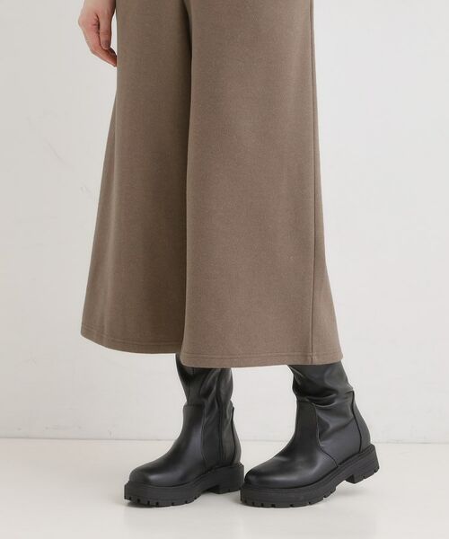 SHOO・LA・RUE / シューラルー ショート・ハーフ・半端丈パンツ | 【洗濯機可/S-LL】美脚見え あったか圧縮ニット ガウチョパンツ | 詳細27
