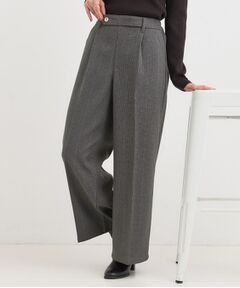 SHOO・LA・RUE / シューラルー パンツ | 【着丈選べる】ウールフィールあったか裏起毛ワイドパンツ