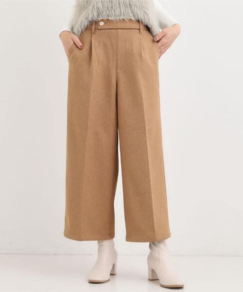 SHOO・LA・RUE / シューラルー パンツ | 【着丈選べる】ウールフィールあったか裏起毛ワイドパンツ | 詳細11