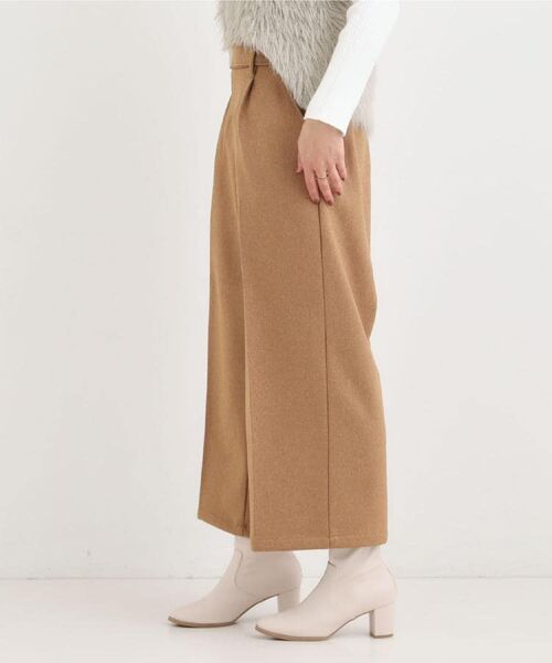 SHOO・LA・RUE / シューラルー パンツ | 【着丈選べる】ウールフィールあったか裏起毛ワイドパンツ | 詳細12