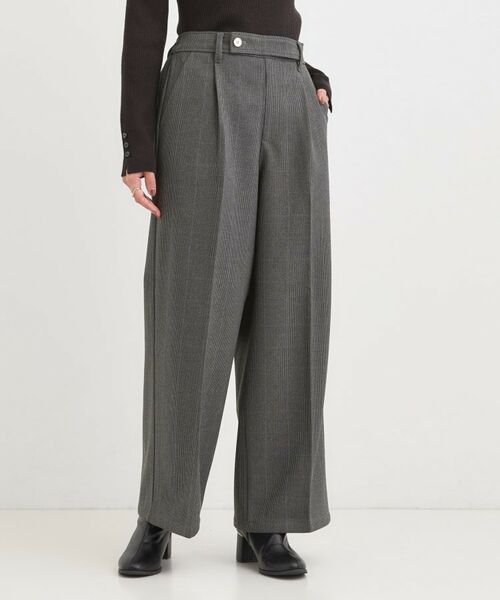 SHOO・LA・RUE / シューラルー パンツ | 【着丈選べる】ウールフィールあったか裏起毛ワイドパンツ | 詳細16