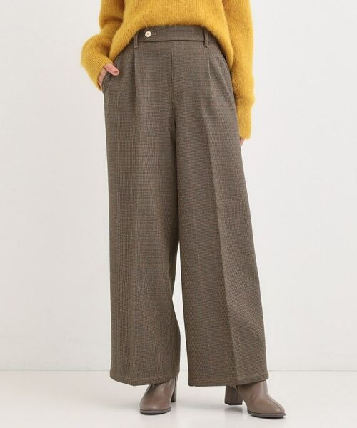 SHOO・LA・RUE / シューラルー パンツ | 【着丈選べる】ウールフィールあったか裏起毛ワイドパンツ | 詳細22