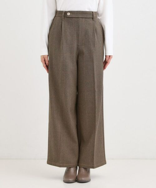 SHOO・LA・RUE / シューラルー パンツ | 【着丈選べる】ウールフィールあったか裏起毛ワイドパンツ | 詳細29