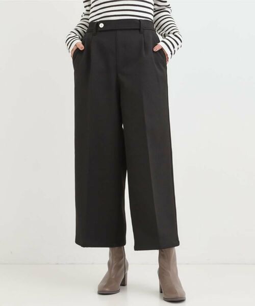 SHOO・LA・RUE / シューラルー パンツ | 【着丈選べる】ウールフィールあったか裏起毛ワイドパンツ | 詳細4