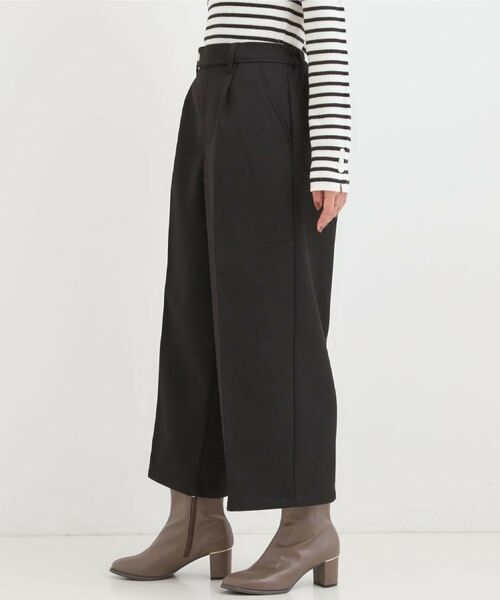 SHOO・LA・RUE / シューラルー パンツ | 【着丈選べる】ウールフィールあったか裏起毛ワイドパンツ | 詳細5
